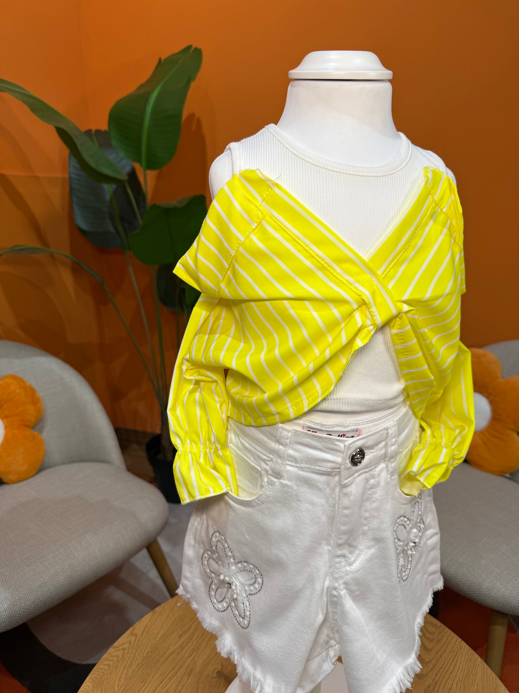 CAMICIA 2 IN 1 TRENDY YELLOW