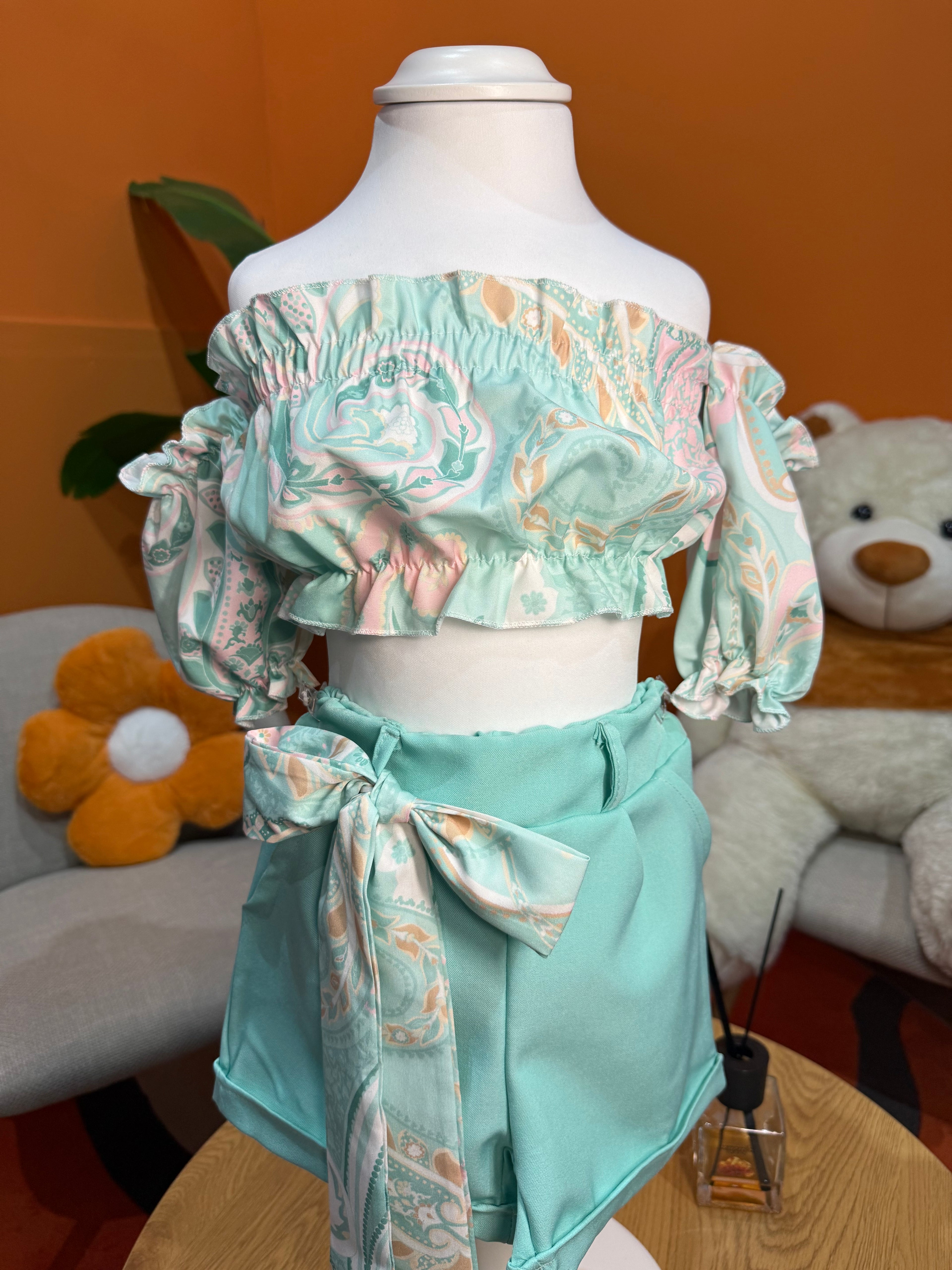 COORDINATO SWEET FUN - VERDE ACQUA