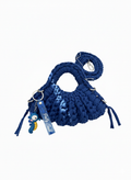 Handbag artigianale con charms e tracolla