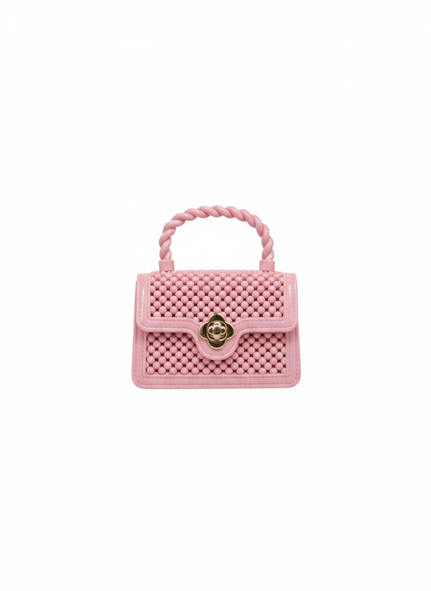 Mini Bag Bloom con manico a torchon
