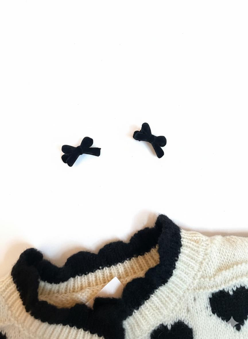 Cardigan lovely heart con ricami traforati