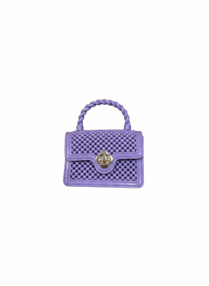 Mini Bag Bloom con manico a torchon