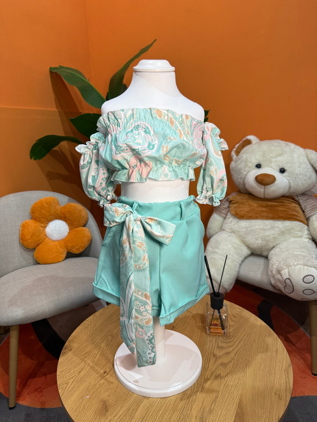 COORDINATO SWEET FUN - VERDE ACQUA