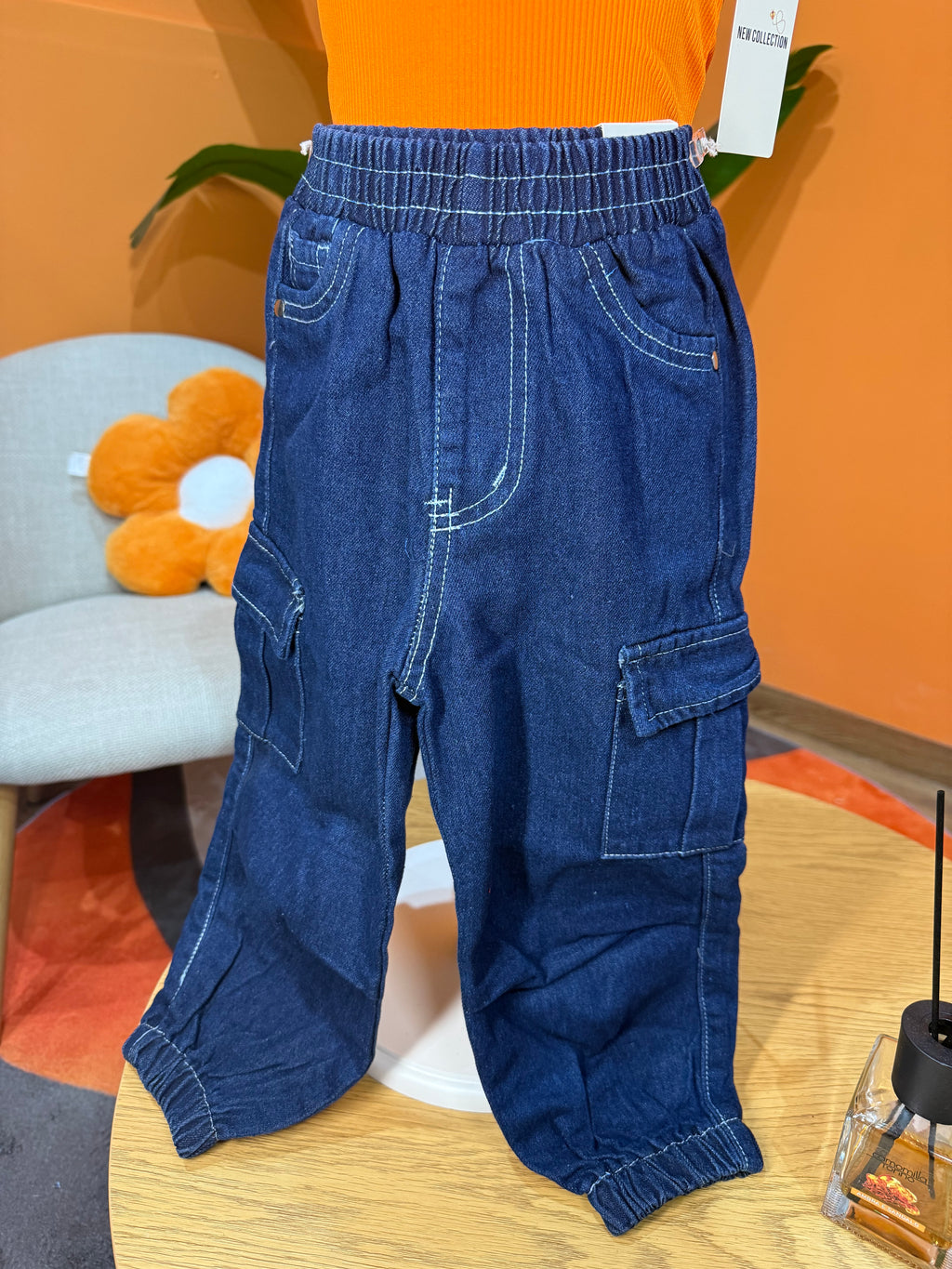 JEANS CARGO JOGGER - DARK BLUE