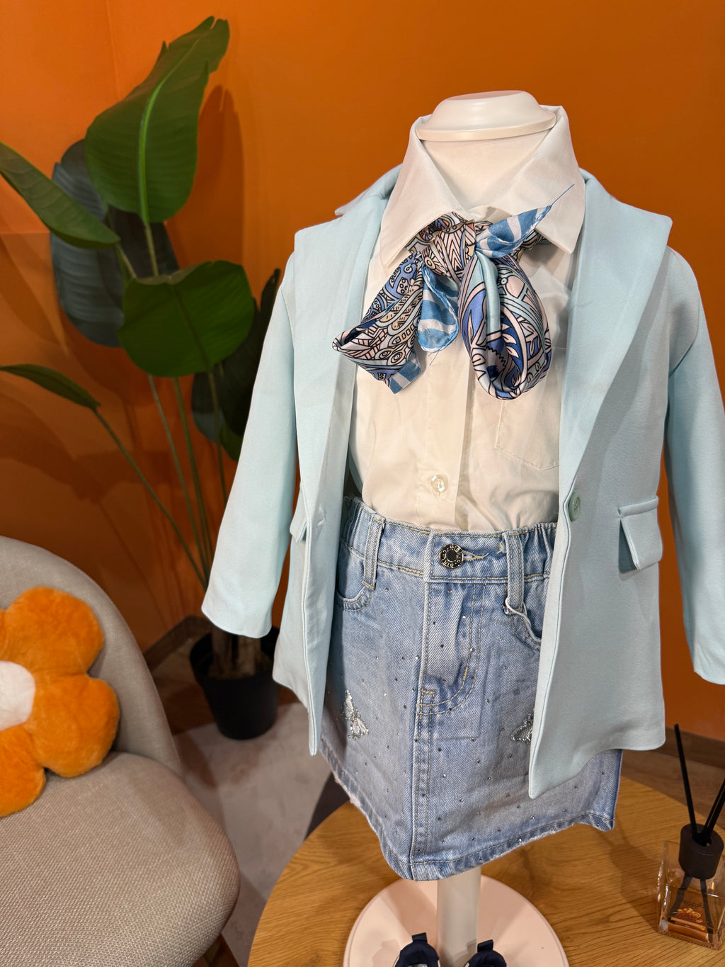 BABY BLAZER - CIELO