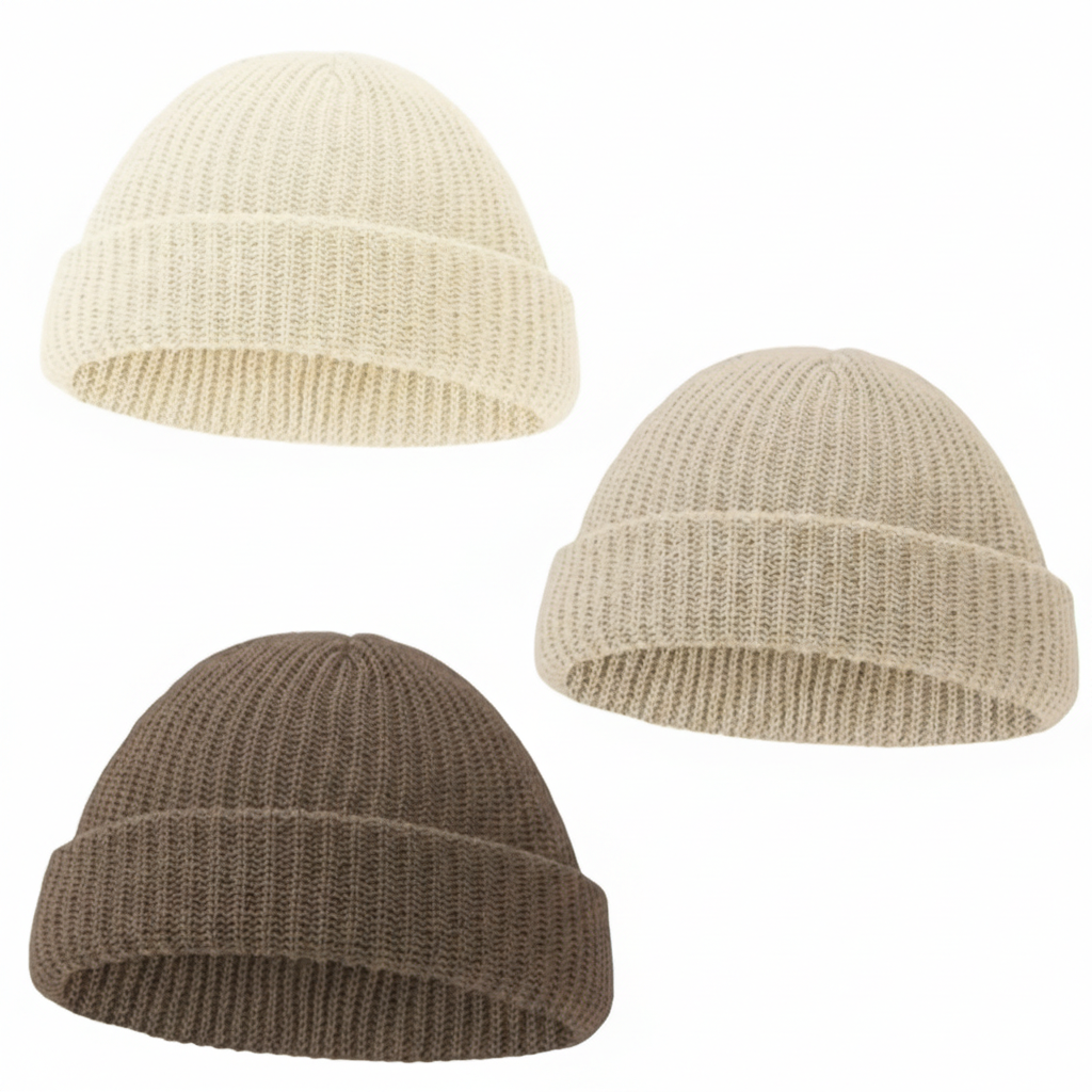 Cappello Basic con risvolto