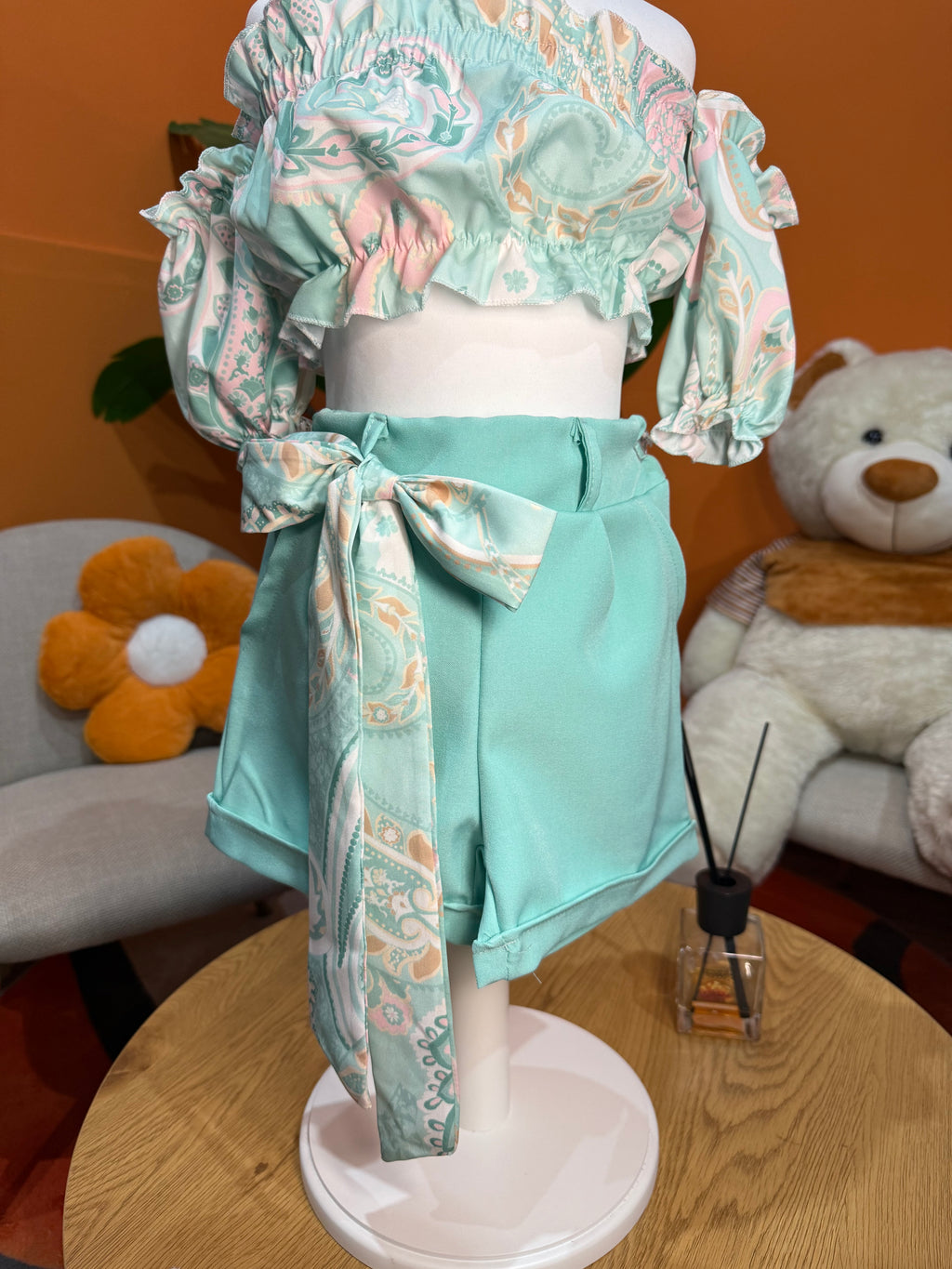 COORDINATO SWEET FUN - VERDE ACQUA