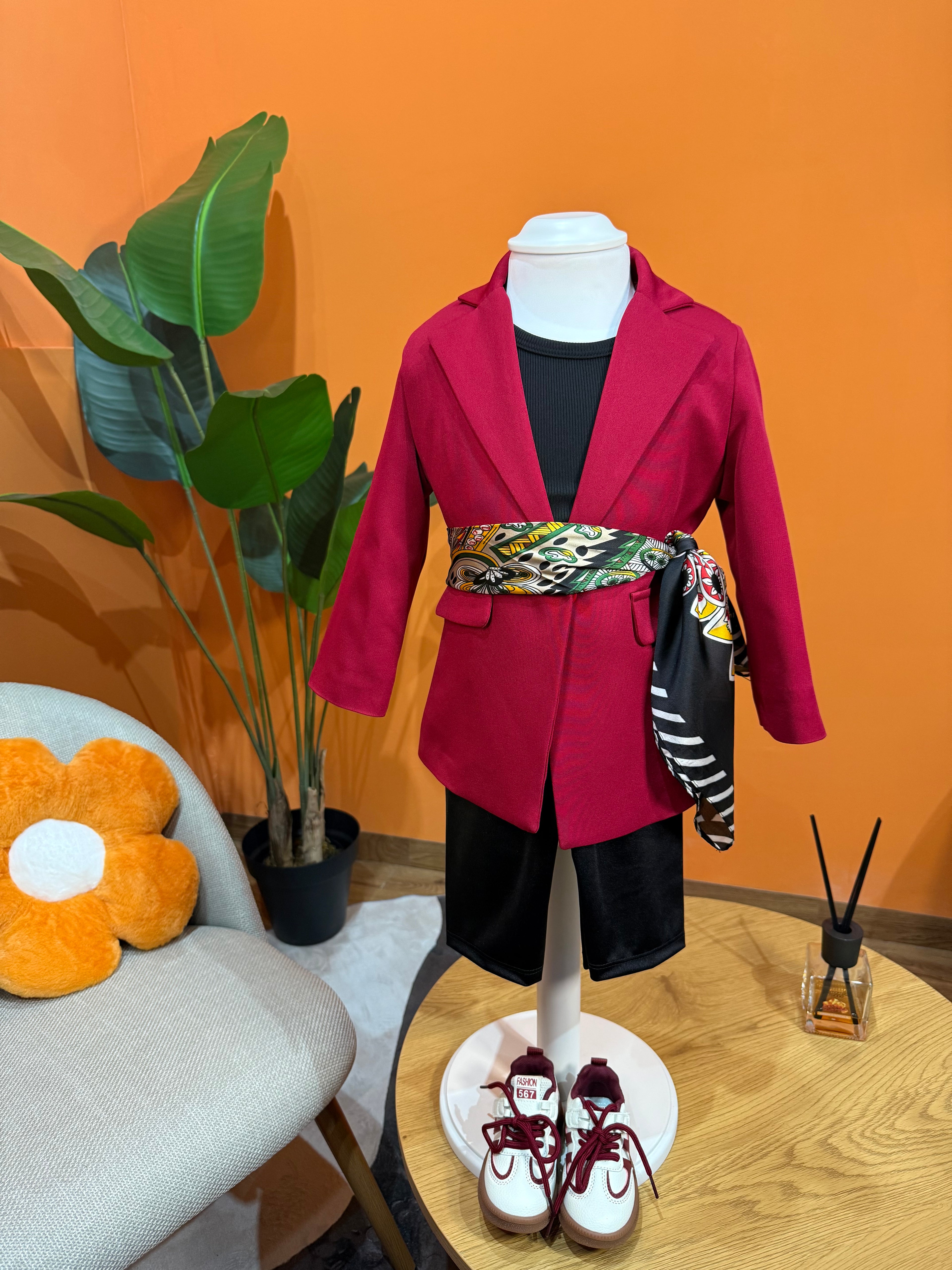 BABY BLAZER - BORDEAUX