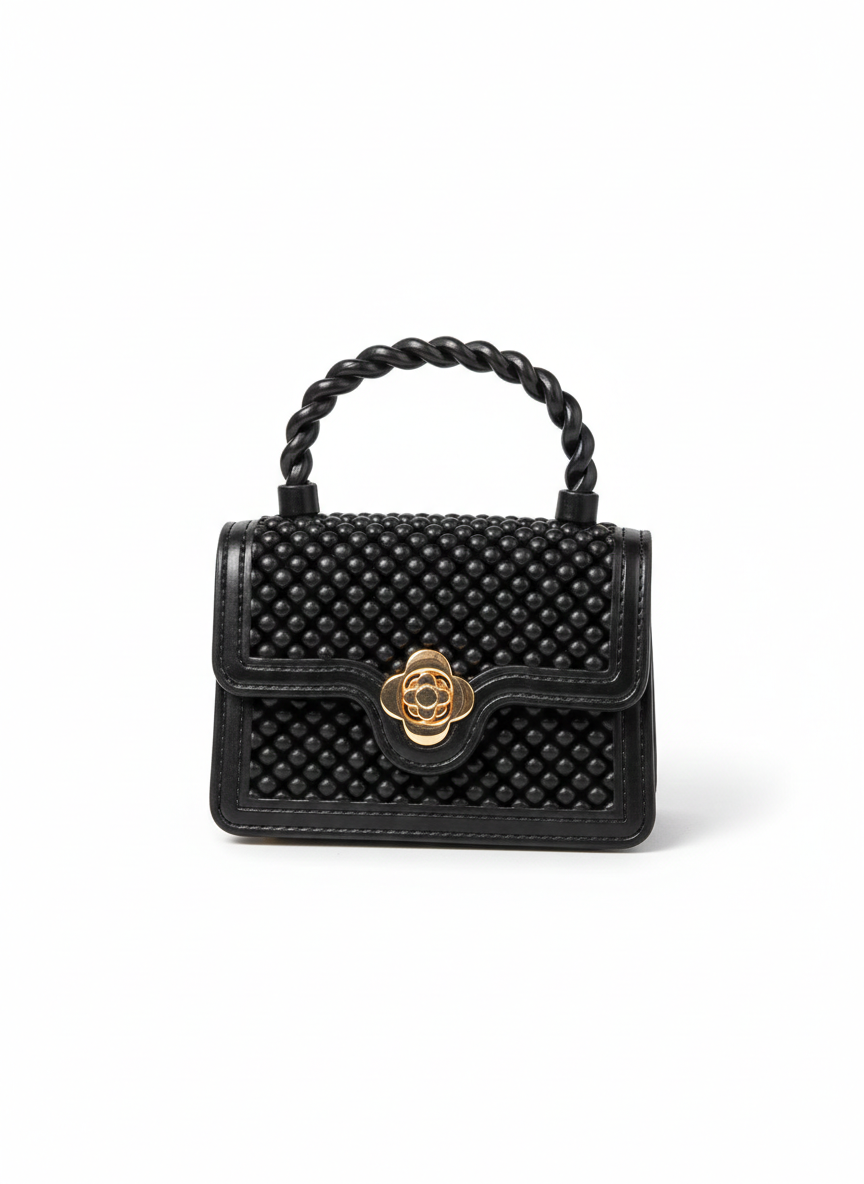 Mini Bag Bloom con manico a torchon