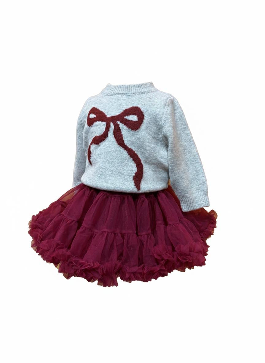 Gonna tutù - Nuvola di tulle Bordeaux