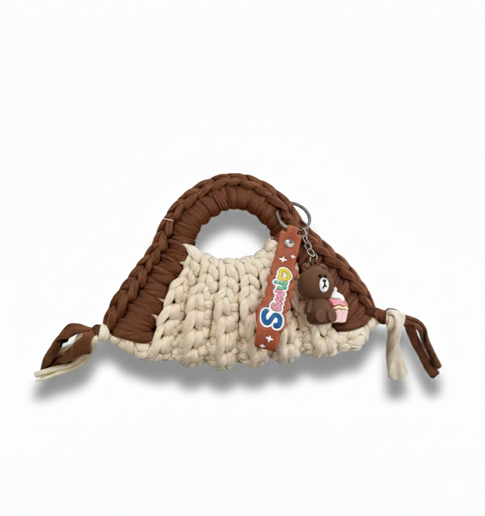 Small bag artigianale con charm bear