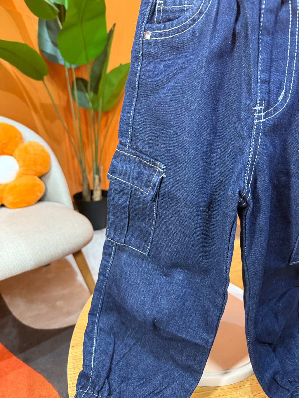 JEANS CARGO JOGGER - DARK BLUE