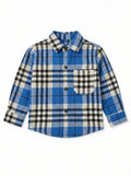 Camicia blue urban - Check vivace con taschino frontale