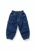 Cargo joggers in denim
