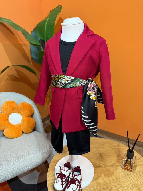 BABY BLAZER - BORDEAUX