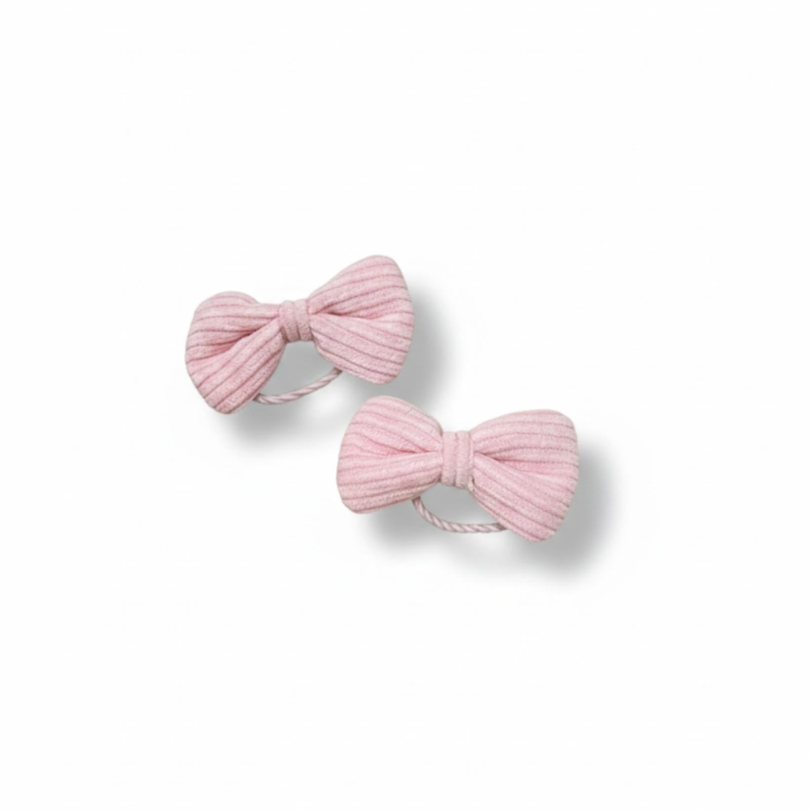 Set di 2 elastici con fiocco rosa