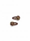 Set Mollette Capelli Animalier con Pom Pon