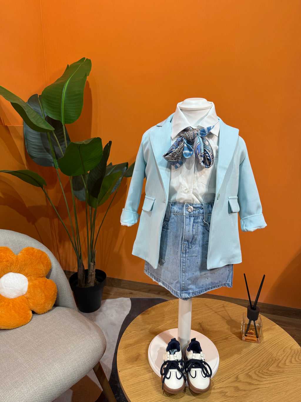 BABY BLAZER - CIELO