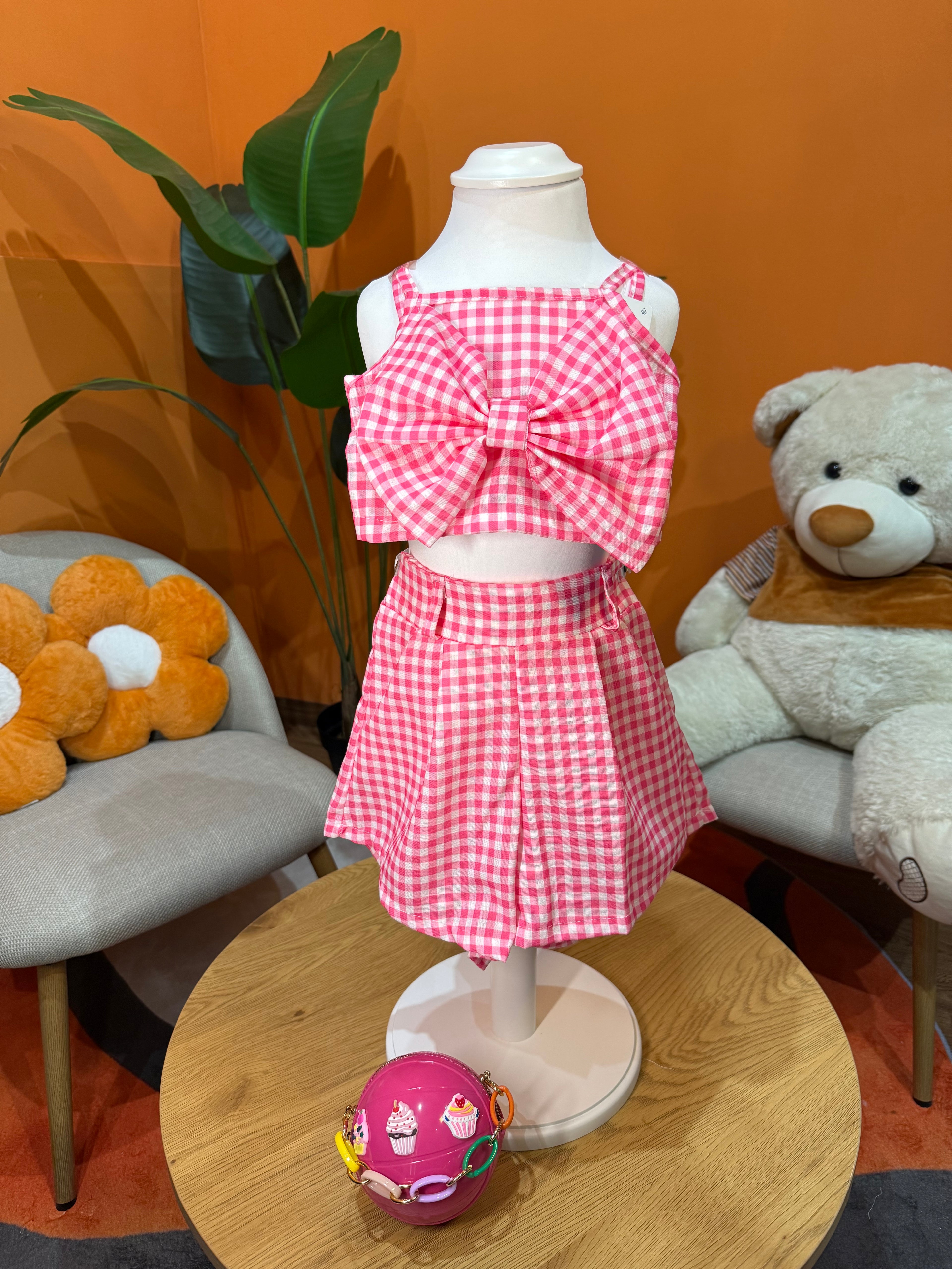 COORDINATO POP CHIC A QUADRETTI