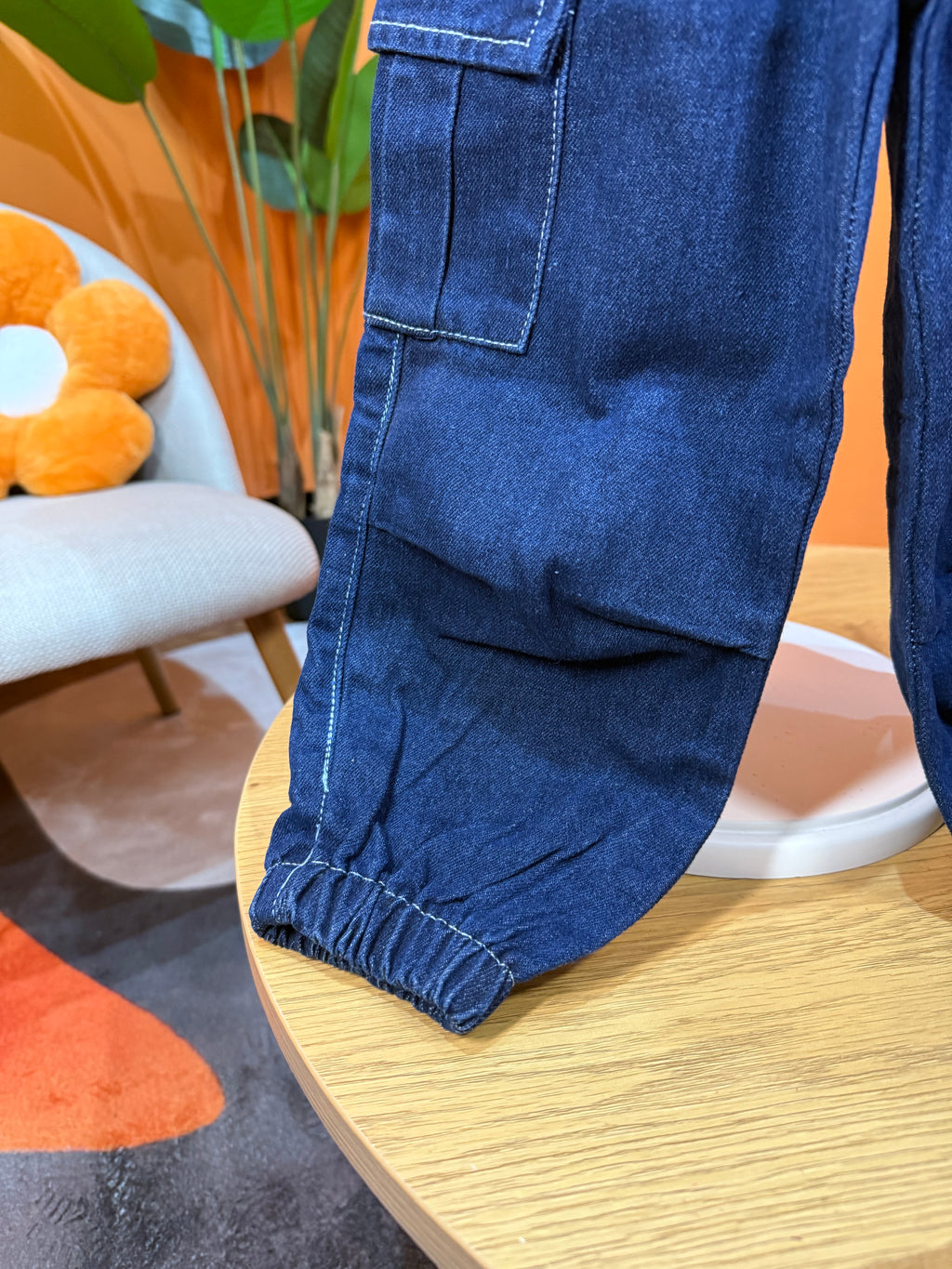 JEANS CARGO JOGGER - DARK BLUE