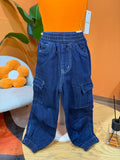JEANS CARGO JOGGER - DARK BLUE