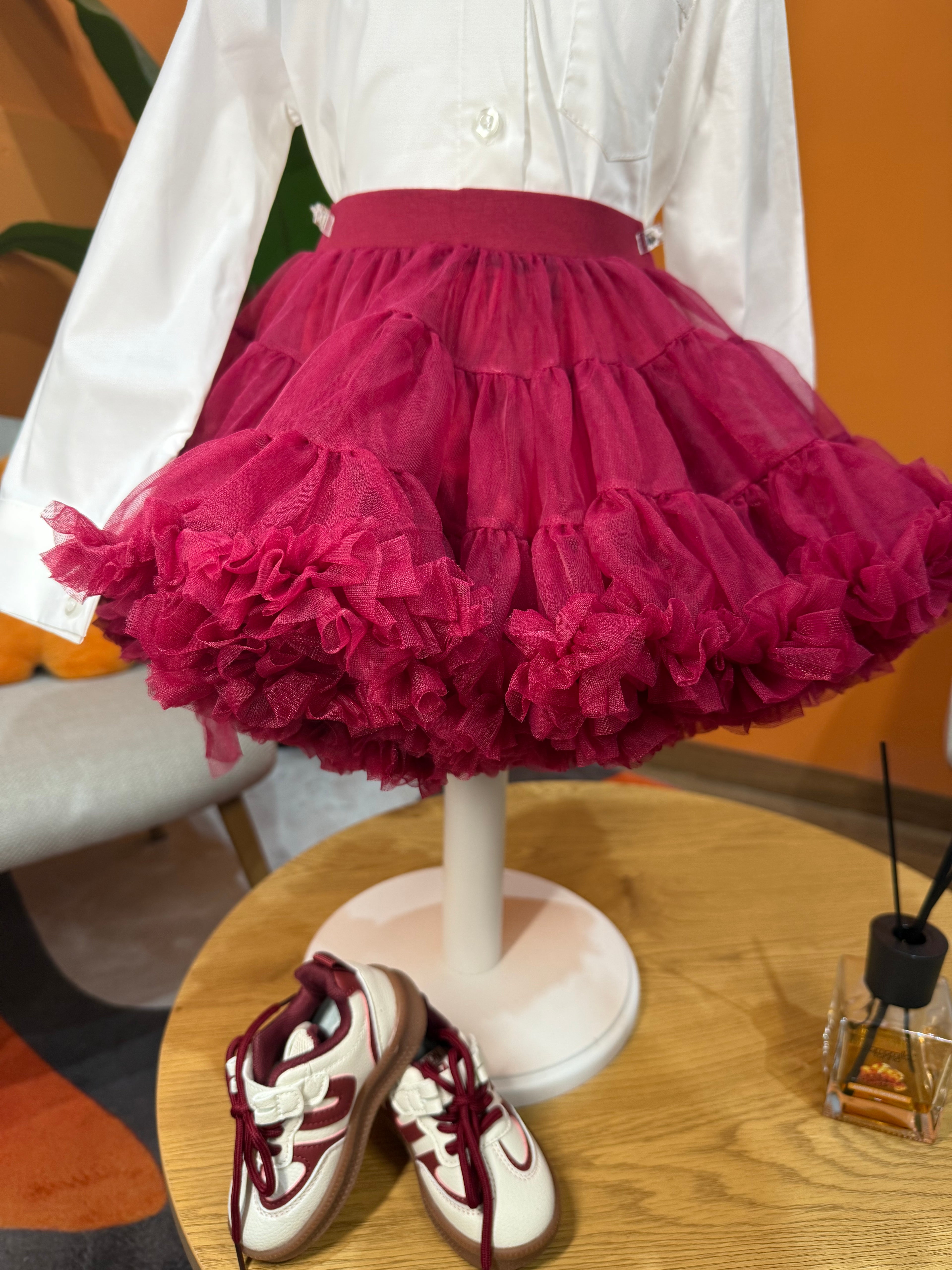 GONNA TUTU’ A BALZE IN TULLE - BORDEAUX