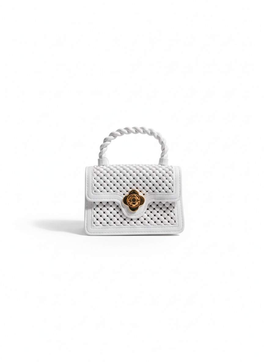 Mini Bag Bloom con manico a torchon