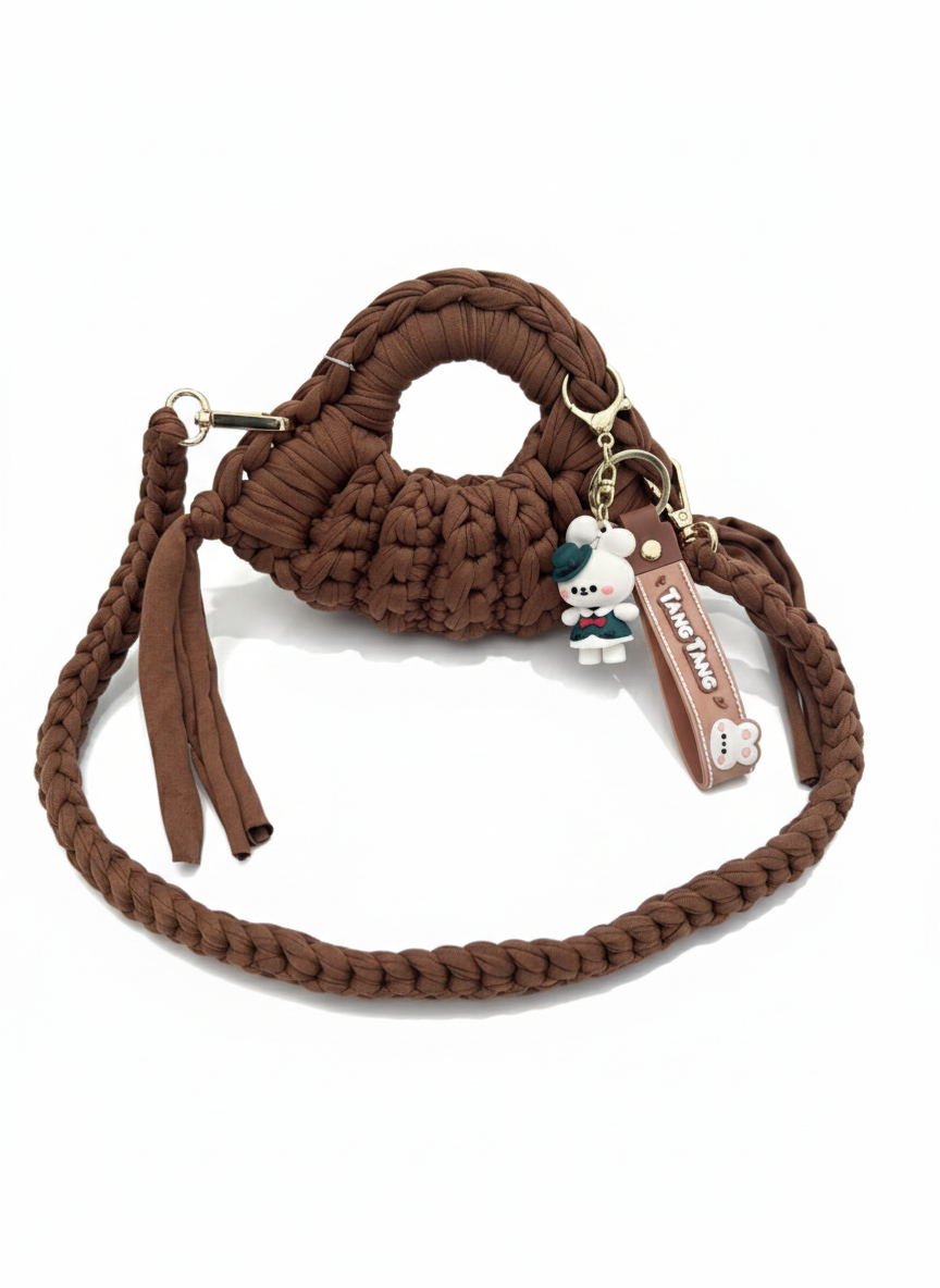 Mini bag artigianale con charm