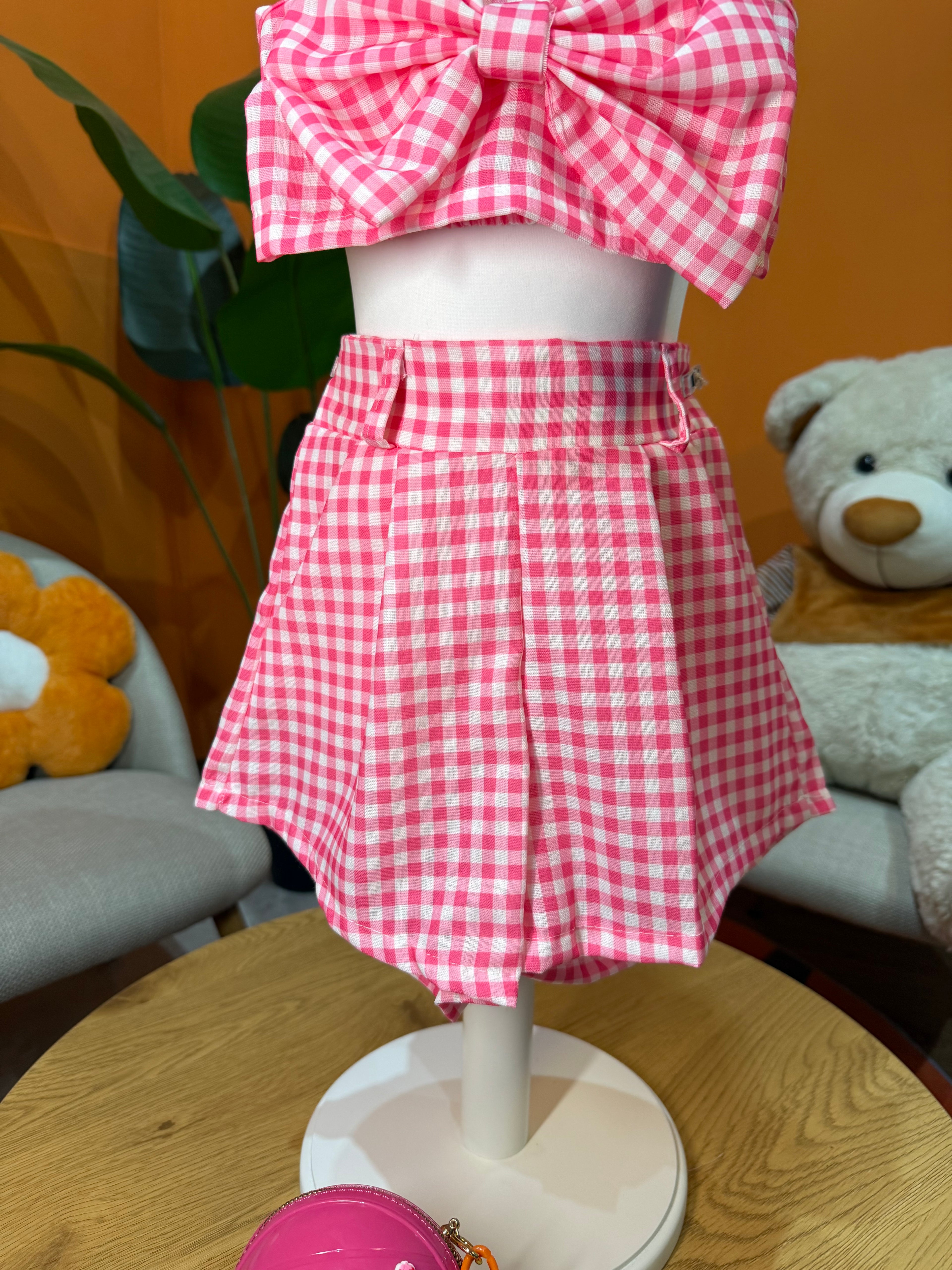 COORDINATO POP CHIC A QUADRETTI