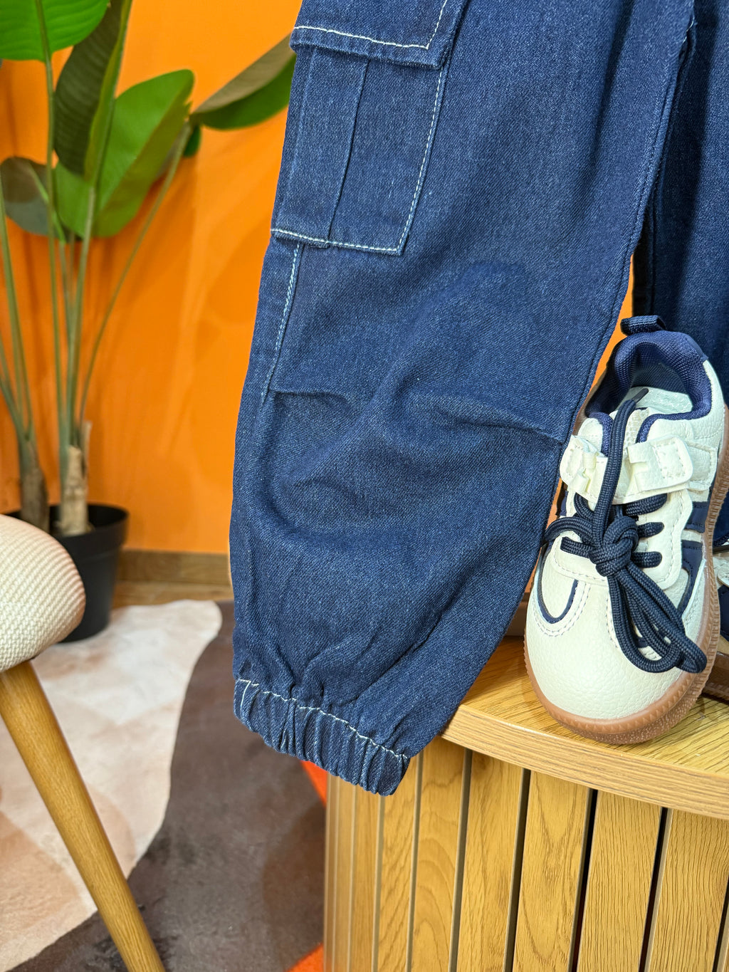 JEANS CARGO JOGGER - DARK BLUE