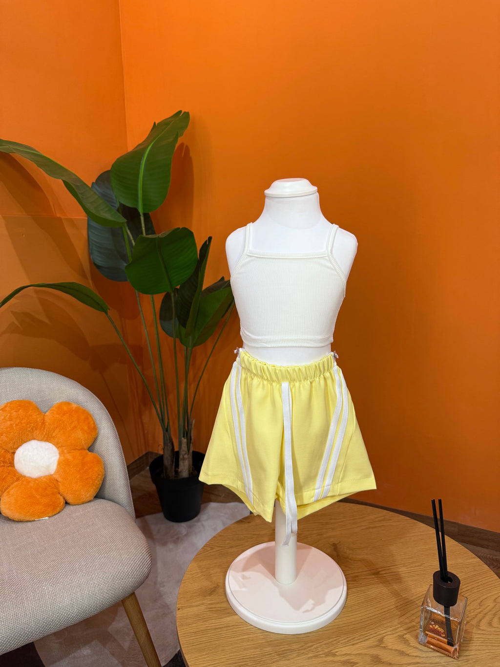 SET 3 PEZZI SPORTY - CHIC ANIMALIER - GIALLO