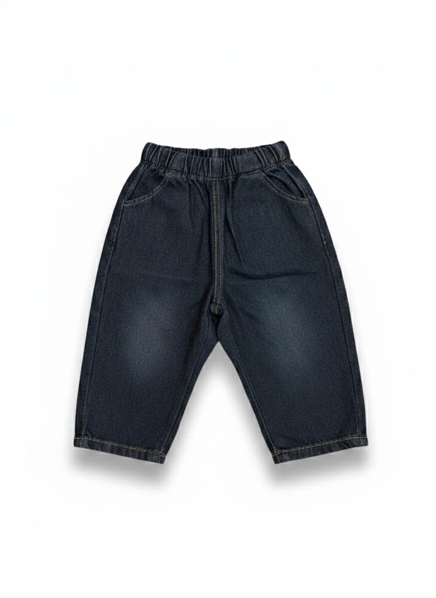 Outfit bimbo autunno Camicia in cotone e jeans