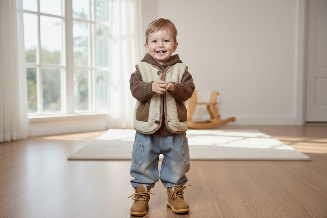 Pullover con cappuccio e tasca frontale