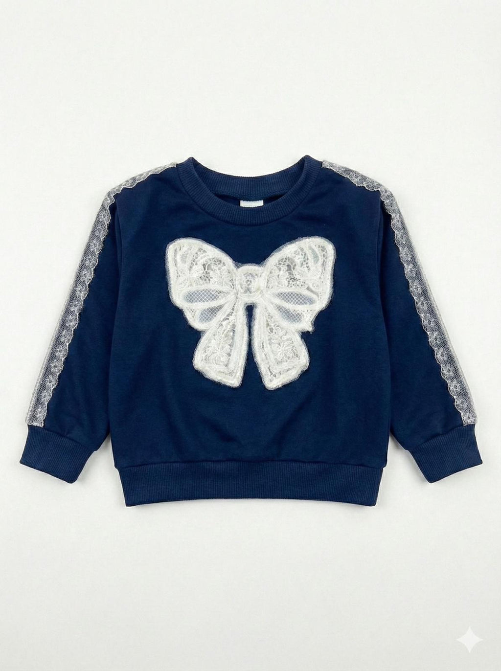 Elegant sport - Felpa con fiocco e pantalone tulle