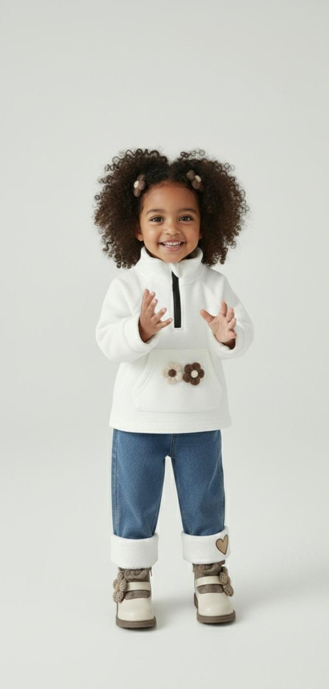 Completo baby casual chic - flower mood