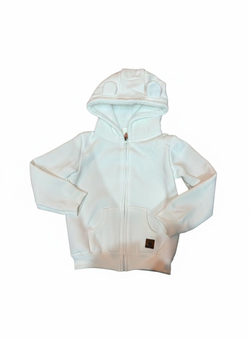 Felpa basic con dettaglio orecchie e tasca a marsupio