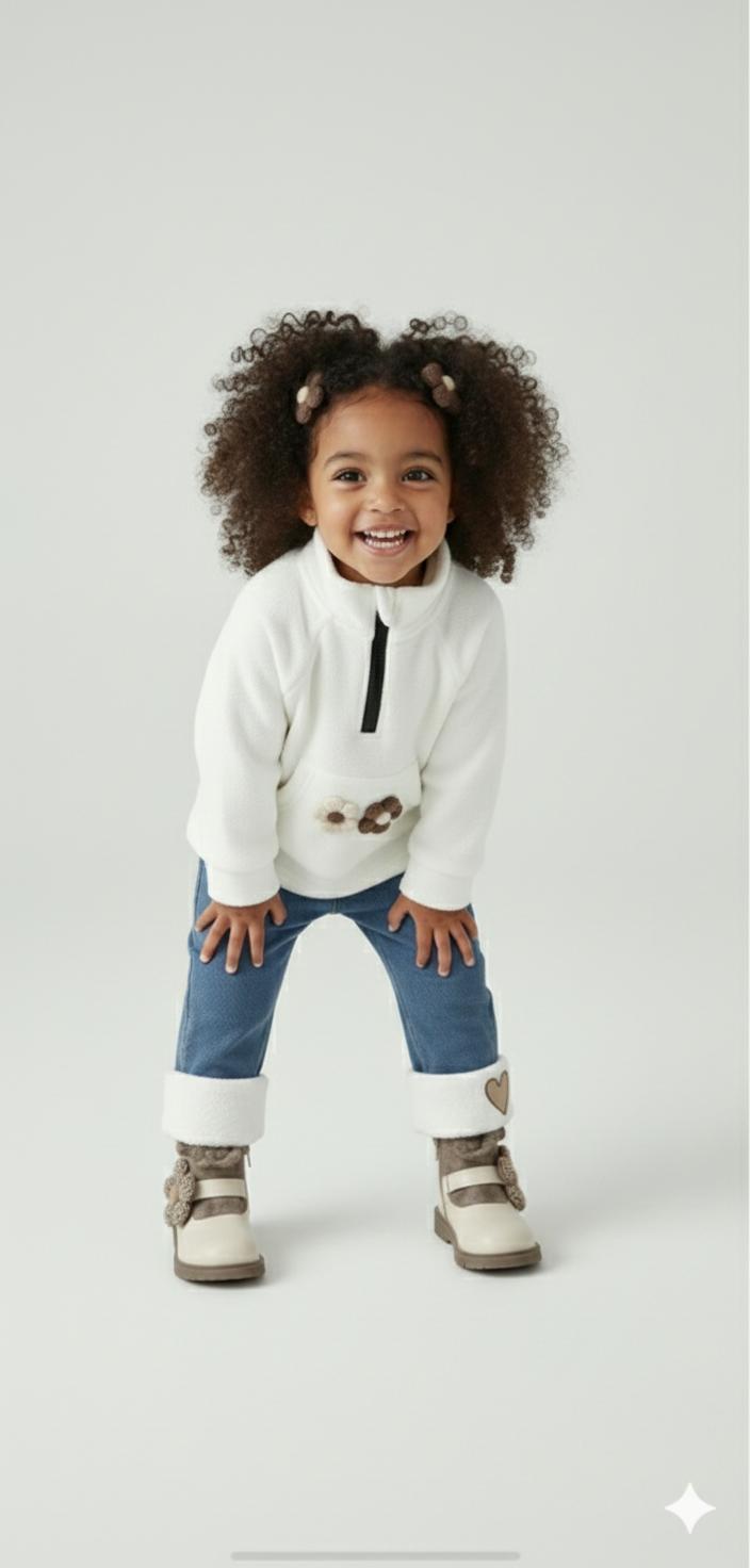 Completo baby casual chic - flower mood